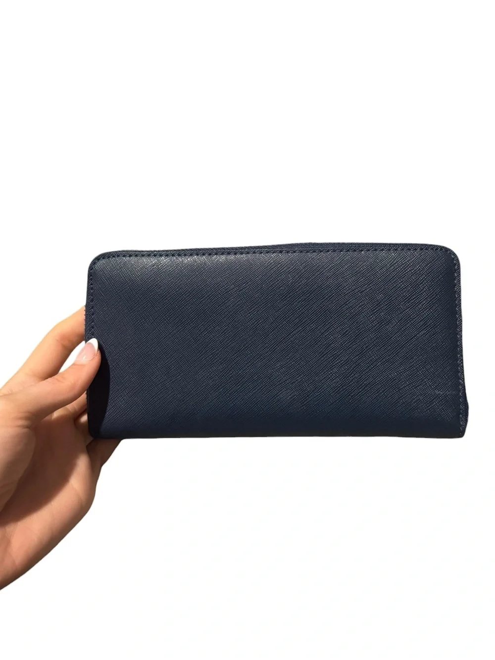 Kate Spade Two Tone Blue Zip-Around Wallet